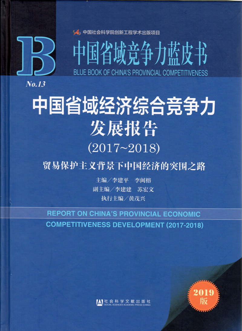 日逼高清中国省域经济综合竞争力发展报告（2017-2018）